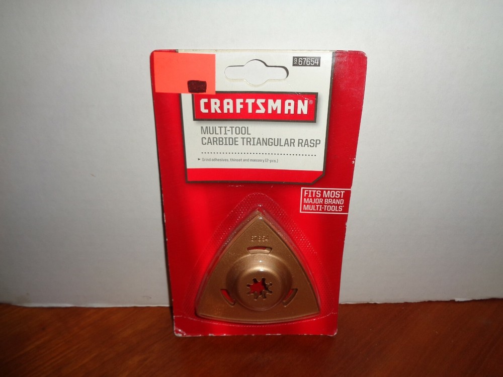 Genuine Craftsman Carbide Triangular Rasp for Multi-Tools 2 Pack 67654