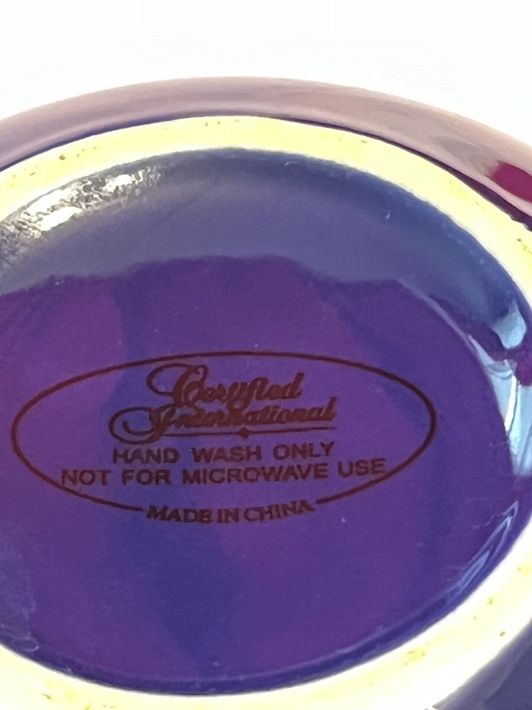Certified International Colbalt Blue Teapot