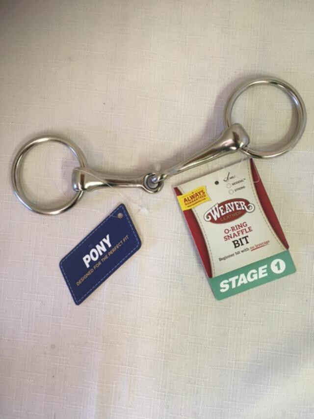 WEAVER 4 1/4" O-RING SNAFFLE BIT NP - NEW