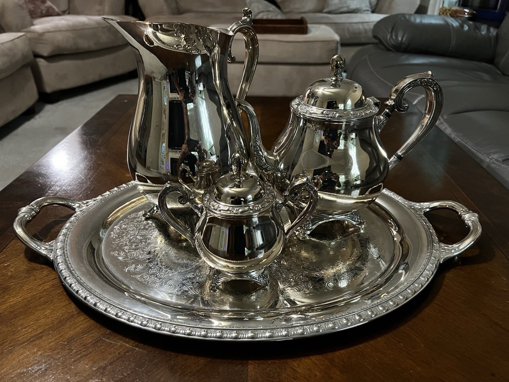 Vintage 4 Piece Silver Plated Mix N Match Tea Set