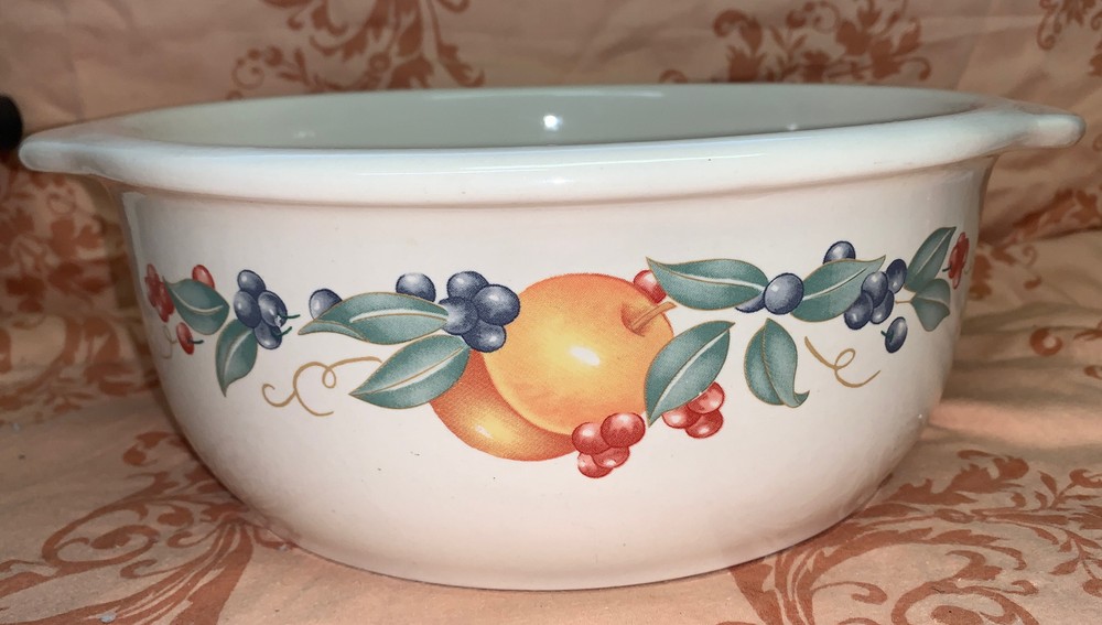 Corelle Coordinates Serving Bowl Casserole Chutney Fruit 2 1/2 Quart Stoneware