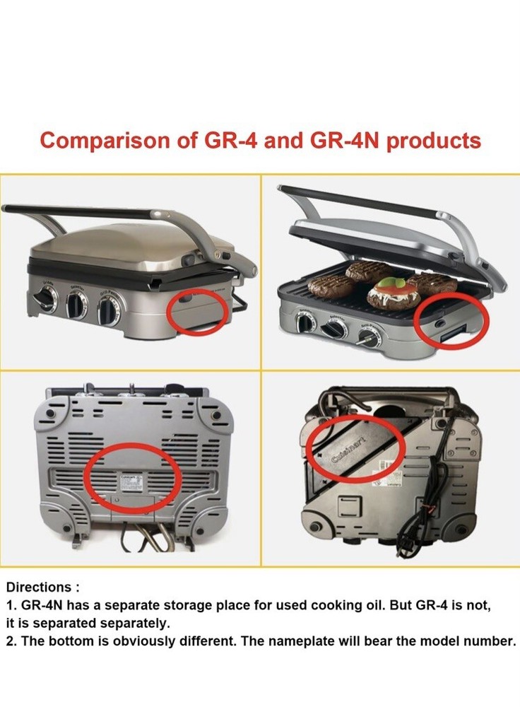 Gvode Waffle Plates for Cuisinart Griddler