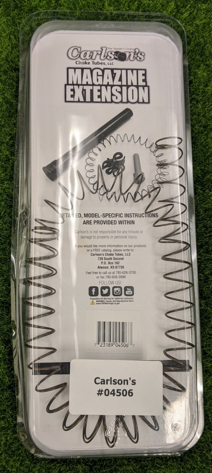 Carlson's Remington 870 1100 1187 12 Gauge 7 Shot Magazine Tube Extension #04506