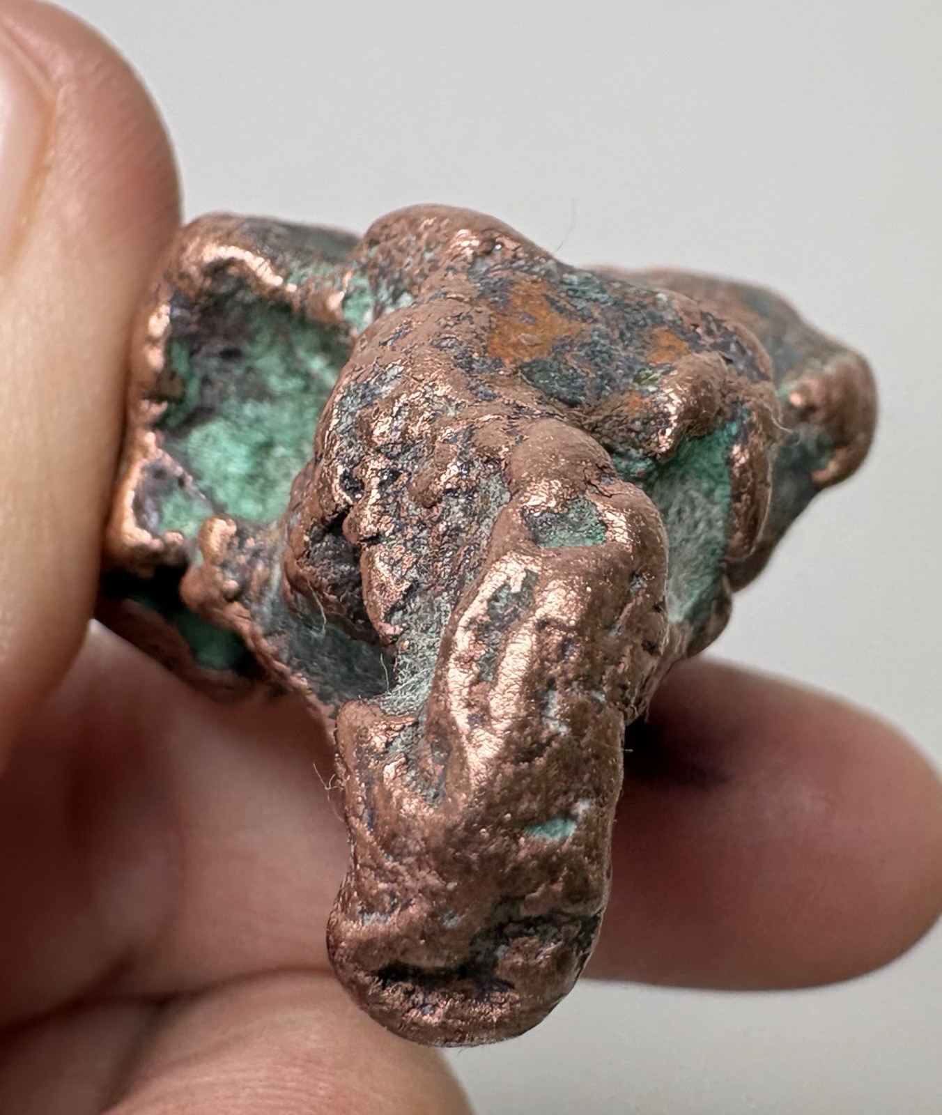 Pure Copper Rock Nugget Native Mineral Display Jewelry Specimen Upper Michigan