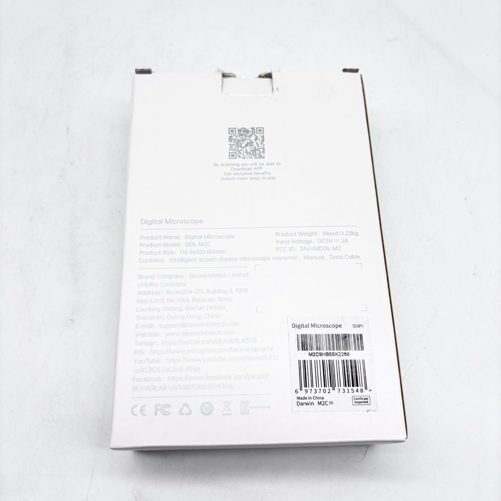Digital Microscope Darwin M2 for Photos & Videos: IPS Large Screen (DDL-M2C)