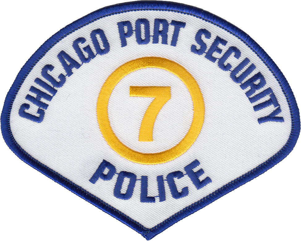 CHICAGO PORT SECURITY POLICE SHOULDER PATCH: Patrolman
