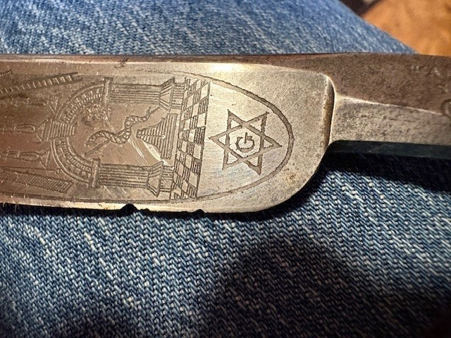 Wade & Butcher Masonic Straight Razor