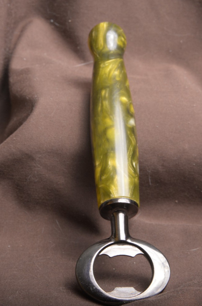 Handmade bottle opener with Resin handle
