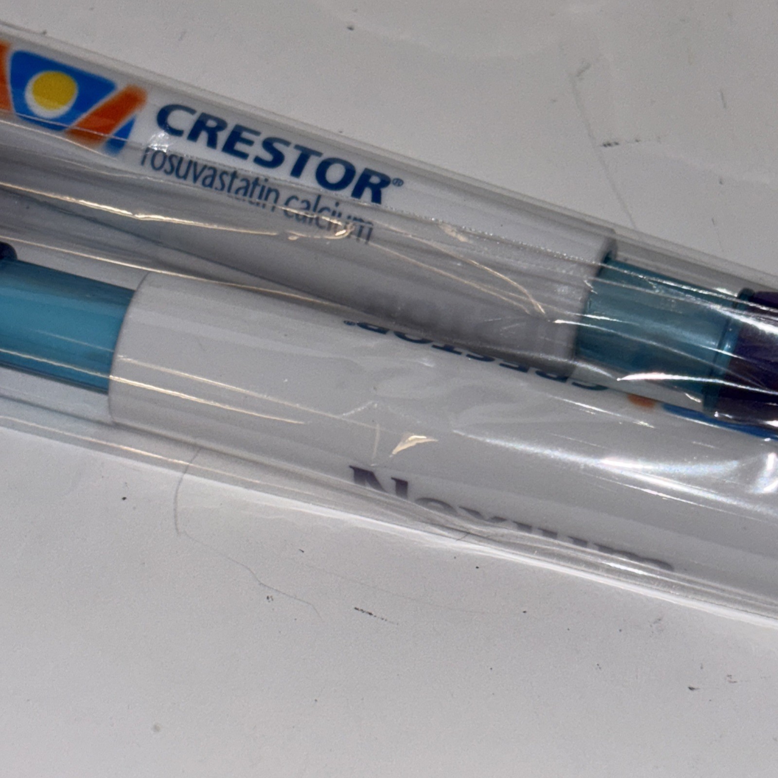 Crestor Nexium Drug Rep Collectible Pens W/ Highlighter RARE Ind Wrapped Box 50