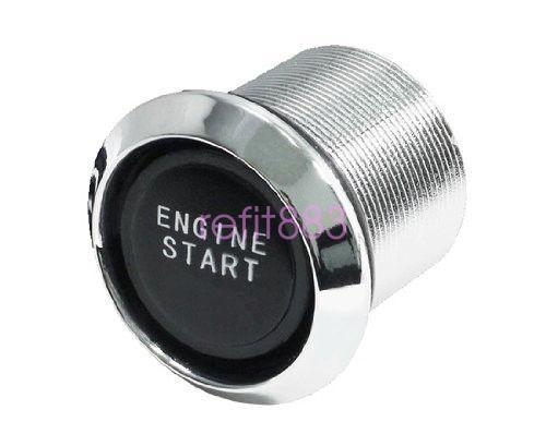 Car SUV Keyless Engine Ignition Power Switch Blue LED Light Starter Push Button