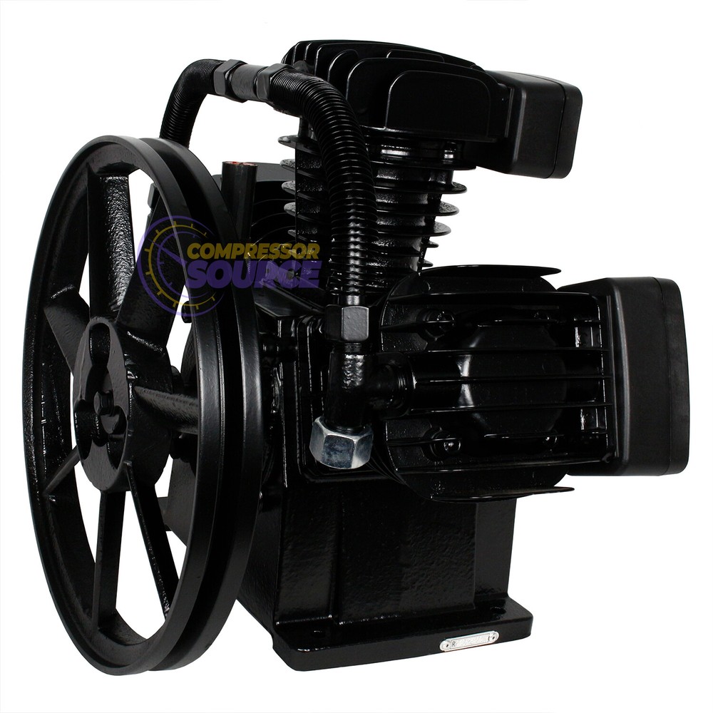 5 HP Replacement Air Compressor Pump Single Stage 3 Cylinder 22 CFM 140 PSI Max