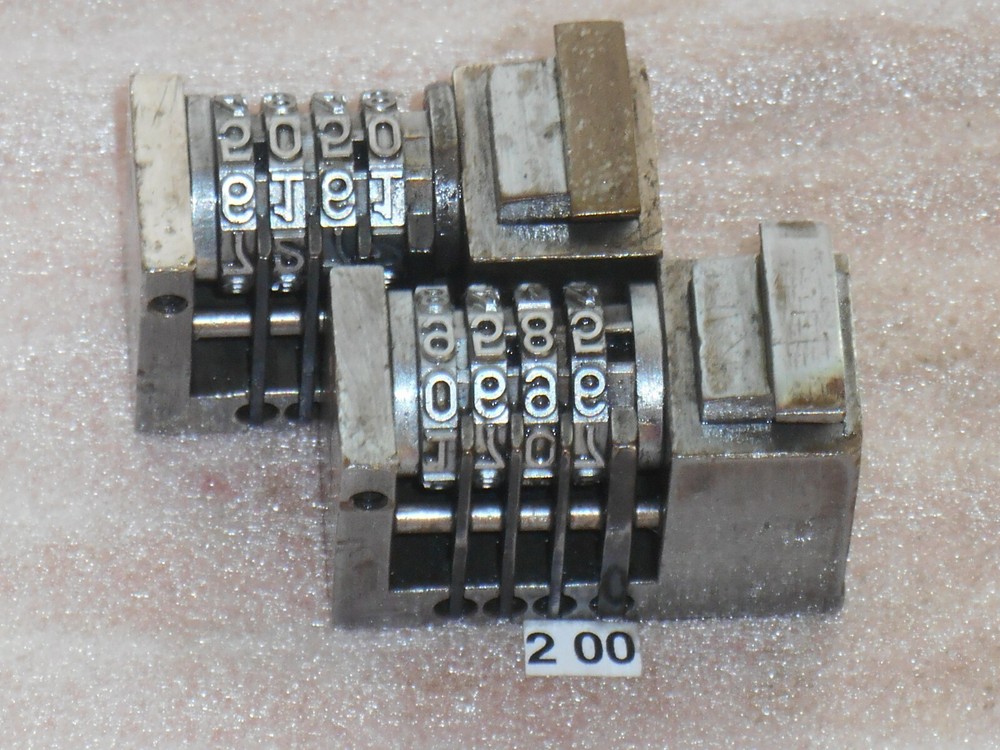 WMA | 2x Reverse letterpress numbering machine | 200