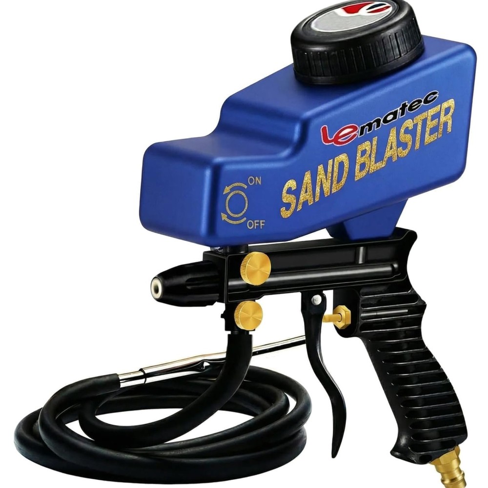 Sand Blaster Gun Kit – Portable Sandblaster for Air Compressor – Rust Removal...