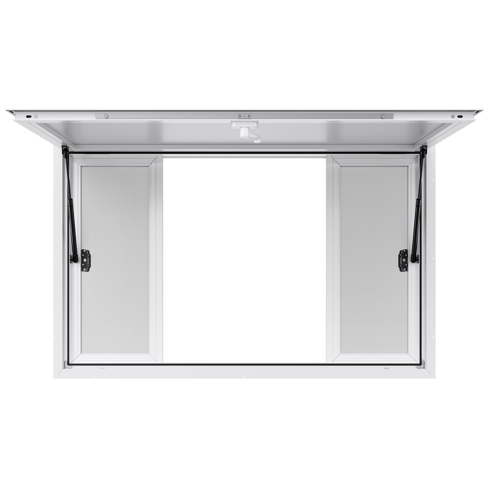 Uimoso 53x33in Aluminum Alloy Food Truck Service Window with Awning