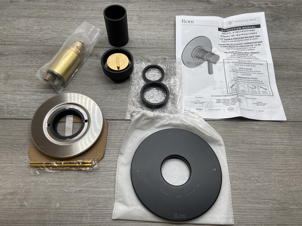 Rohl Eclissi TEC44W1IWMBG Two Function Thermostatic Valve Trim/Volume Control