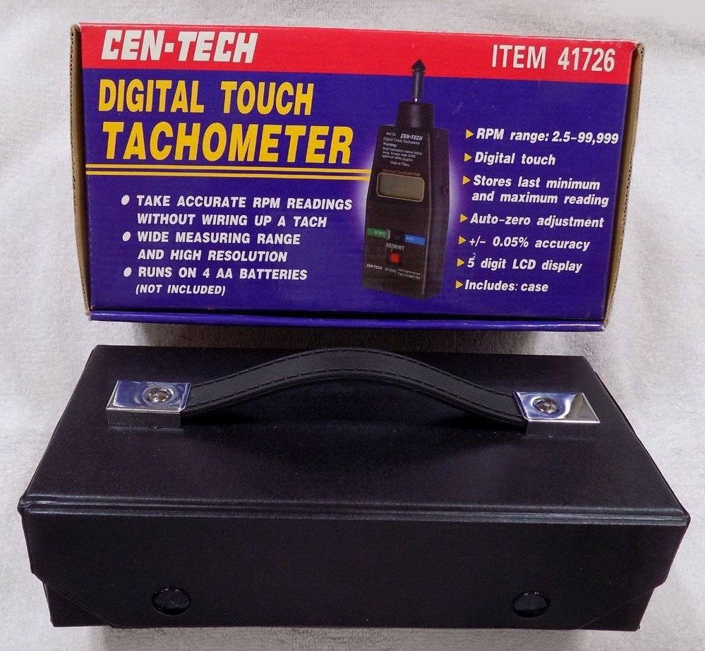 CEN-TECH Digital Touch Tachometer RPM Meter * 41726 * NEW