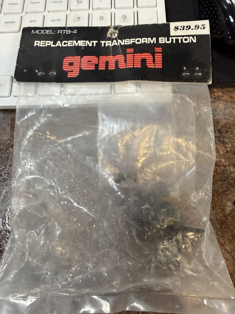 Gemini RTB-4 Replacement Transformer Button Button for Gemini mixers
