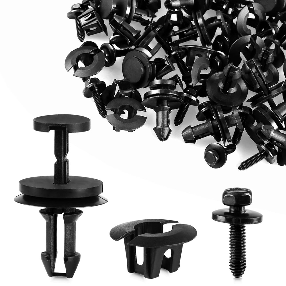 60PCS Silverado Bumper Clips for Front Air Dam Deflector Retainers Replace 15733