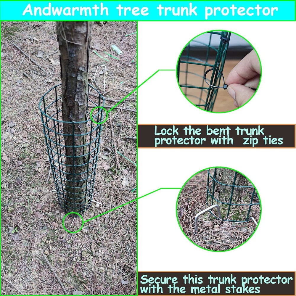 Andwarmth Tree Protectors-Tree Protectors from Deer,Tree Trunk Protector with...