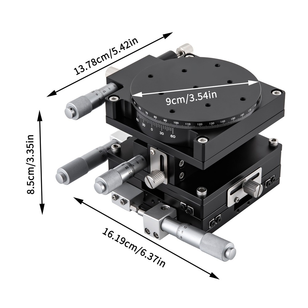XYZR Axis Positioning Worktable Workbench Manual Linear Stage For Laser Engrave