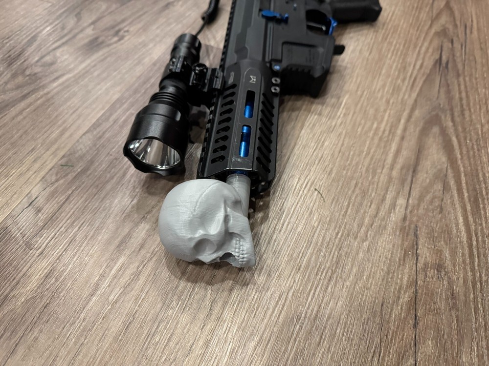 Custom Airsoft Skull Amplifier 14mm ccw