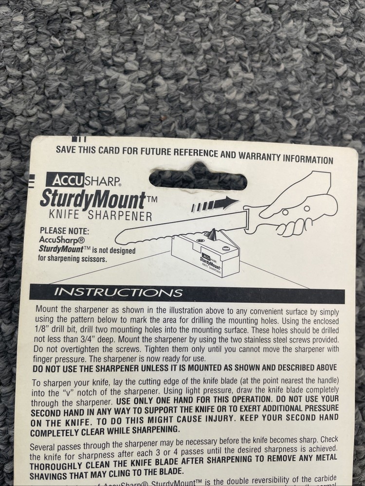 Accusharp 004 SturdyMount Knife Sharpener 004C