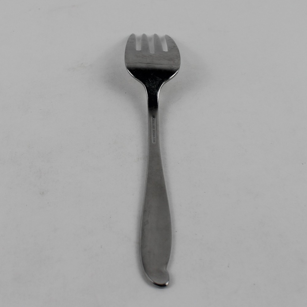 Wallace Silver Circe Pattern Stainless Solid Cold Meat Serving Fork 8" Rare HTF