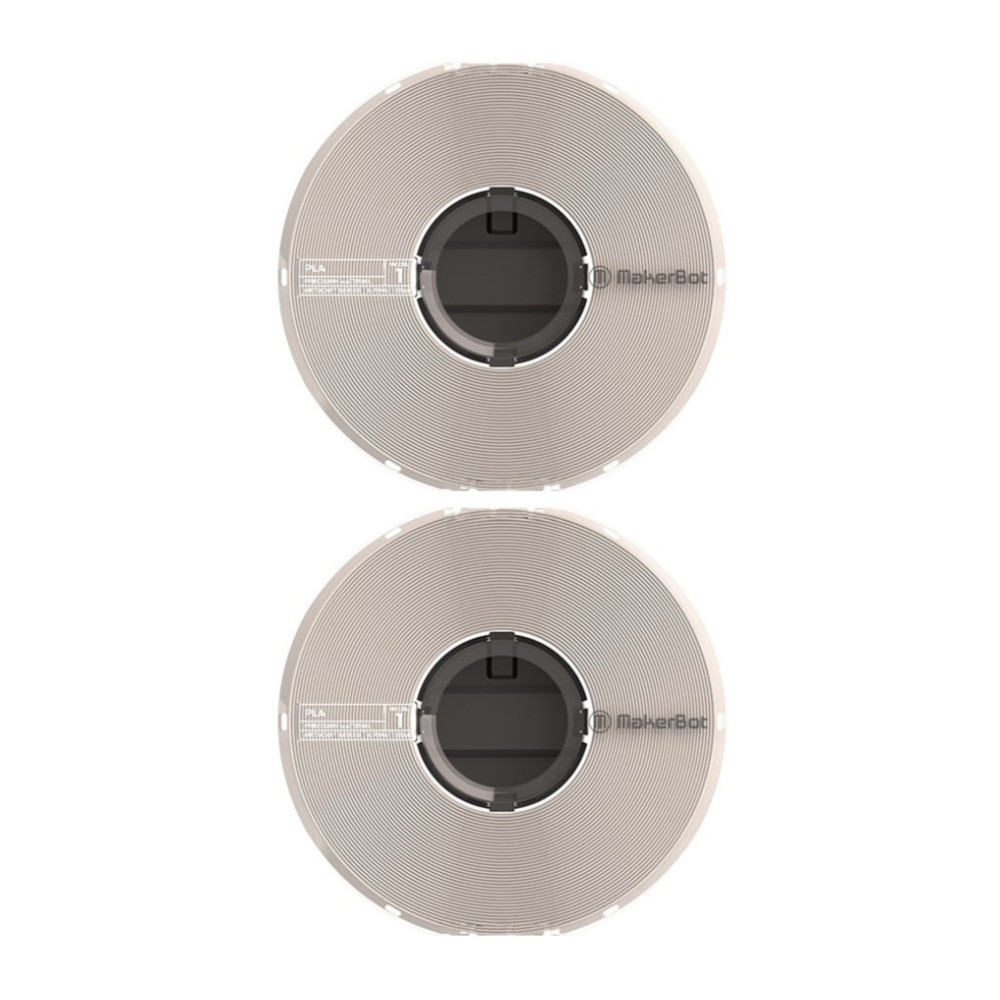 MakerBot PLA Filament Spool for Method 3D Printer 1.65lb 2 Pack (Natural)