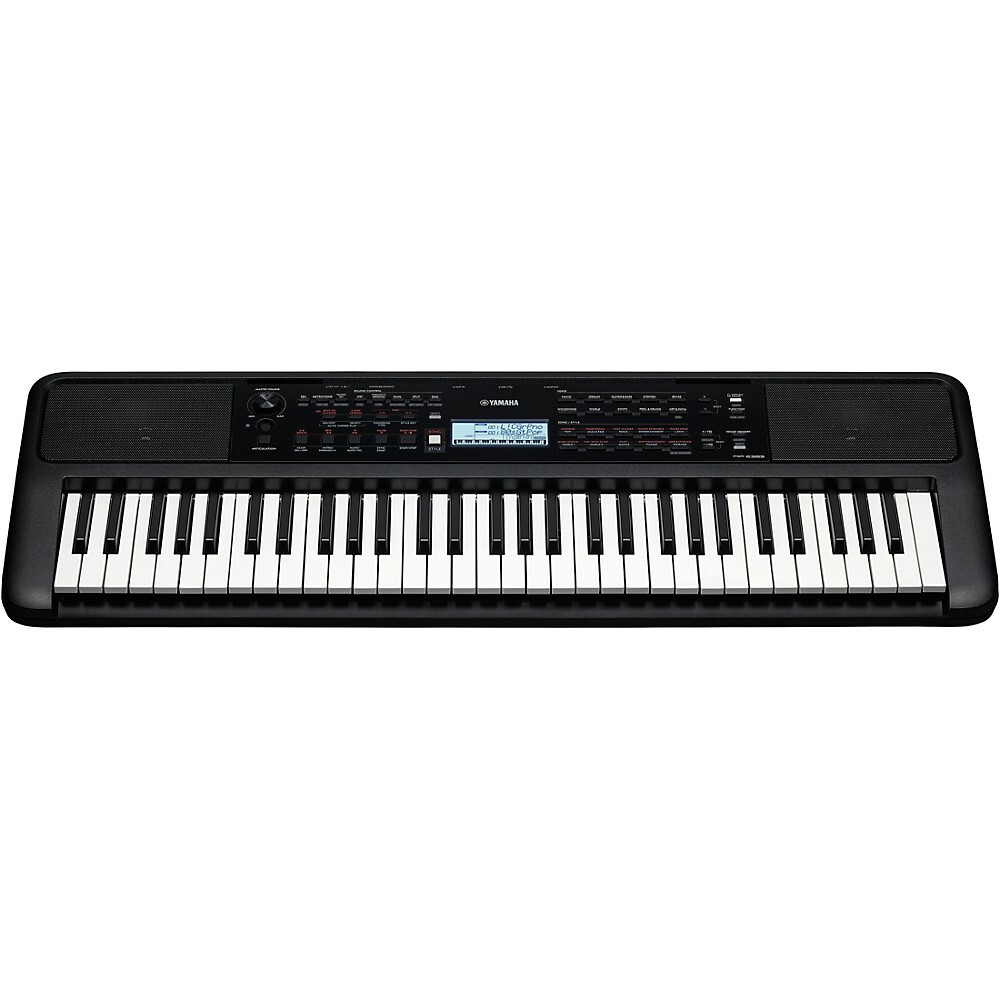 Yamaha PSRE383 61-Key Portable Keyboard with Power Adapter, New