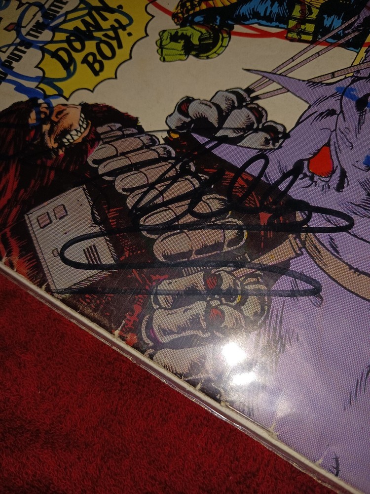 Anthrax Autographs On Judge Dredd No.3