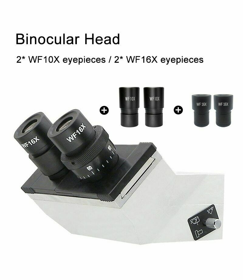 Biological Microscope Binocular Trinocular Microscope Head with 10X 16X Eyepiece