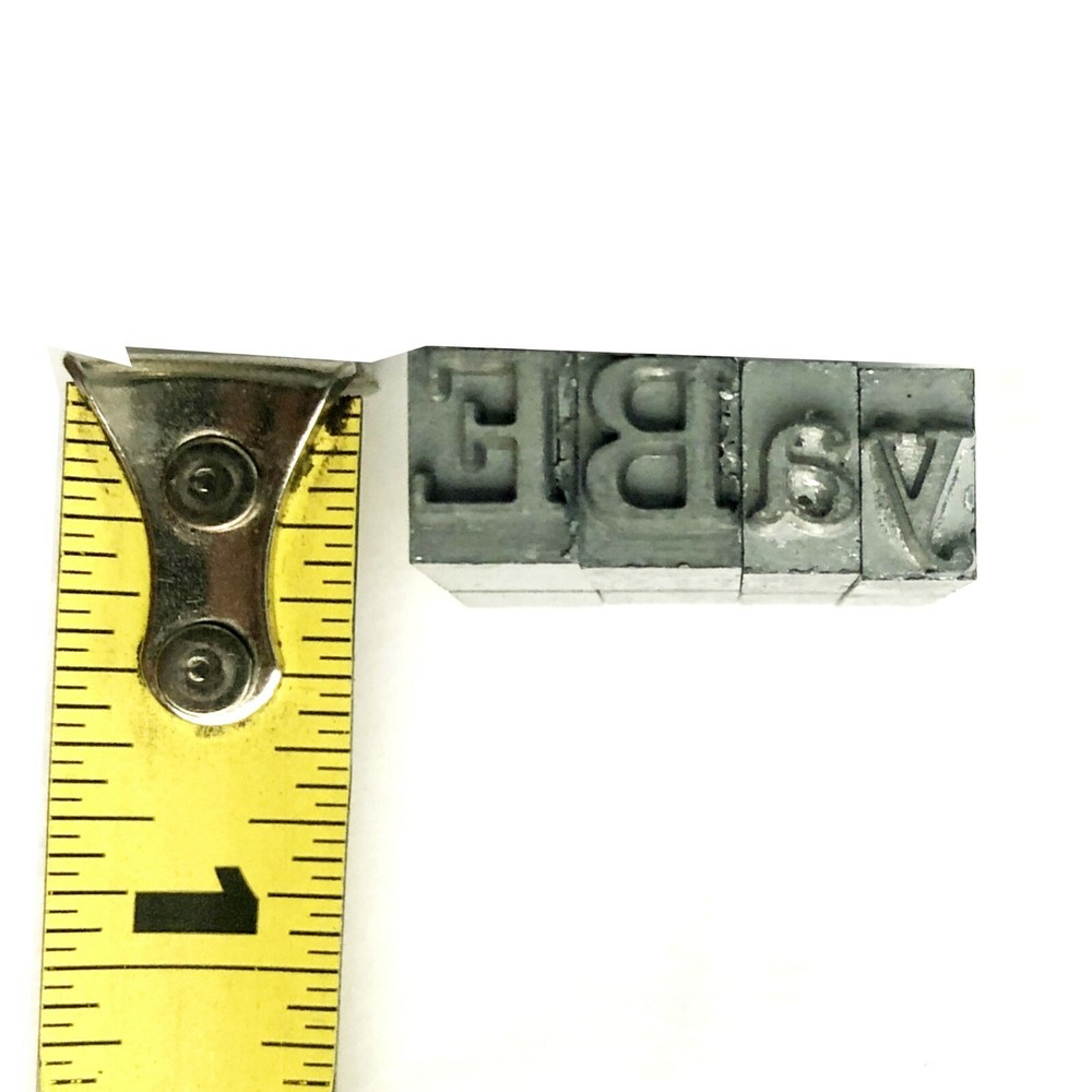 KINGSLEY KWIKPRINT STAMPING MACHINE TYPE LETTER SET numbers upper-lower case