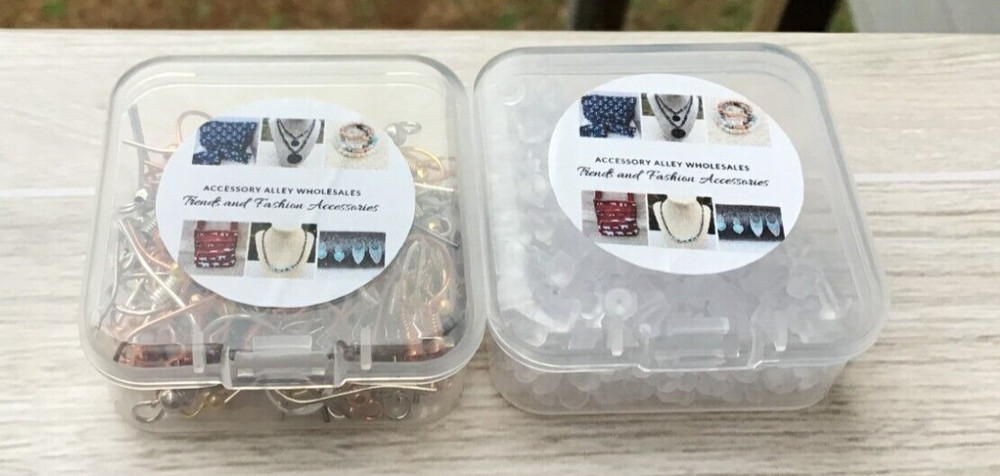 DIY Earring Hooks and Backs Set: 66 Earring Hooks & 100 Earring Backs
