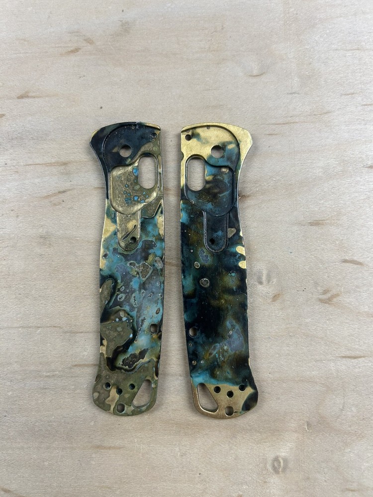Custom “Adrift” Shipwreck Brass Benchmade Bugout Scales