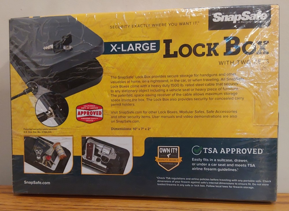 SnapSafe X-Large Steel Lock Box