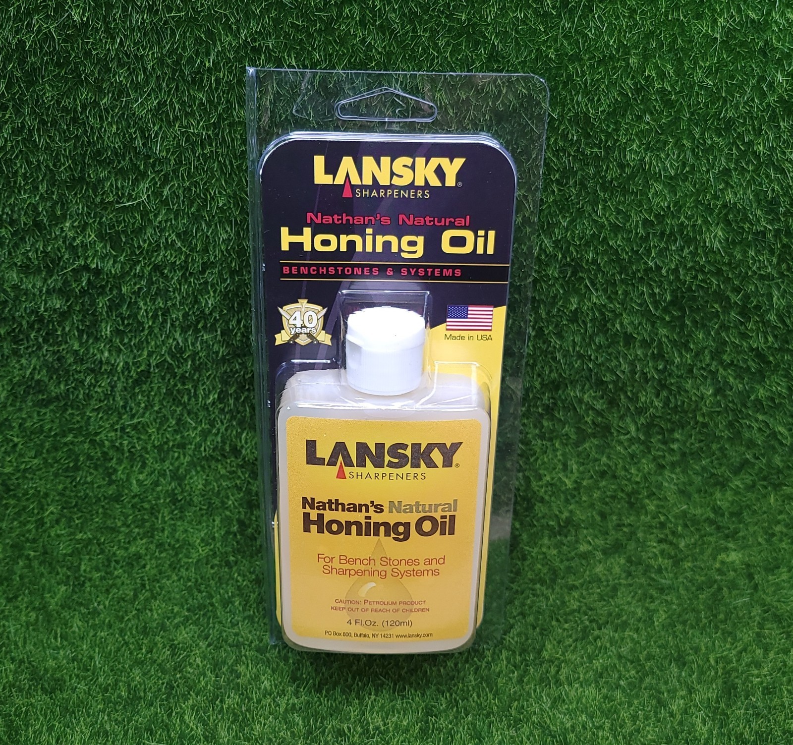 Lansky Nathan's Knife Blade Sharpening Honing Bench Stone Oil 4Oz Bottle - LOL01