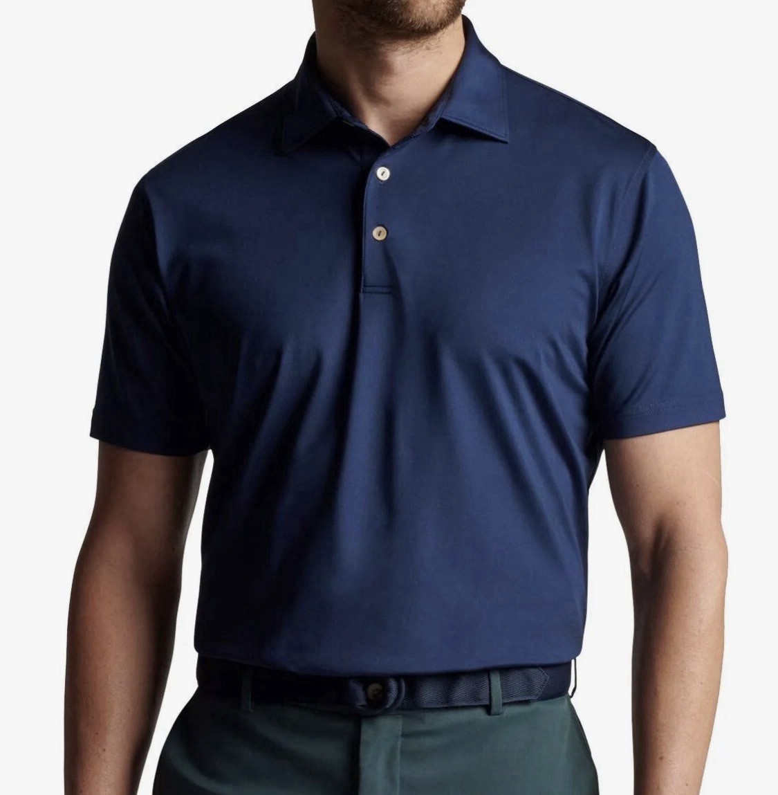 NEW Peter Millar Mens Solid Performance Jersey Polo Golf Shirt Authentic