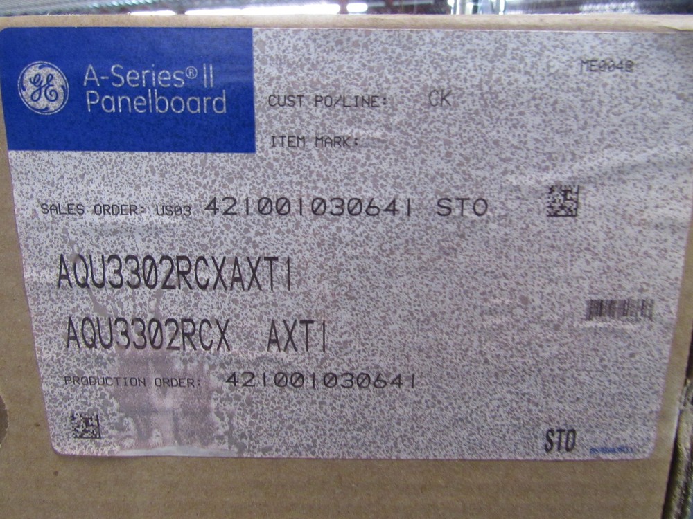 GE AQU3302RCXAXT1 Loadcenters and Panelboards