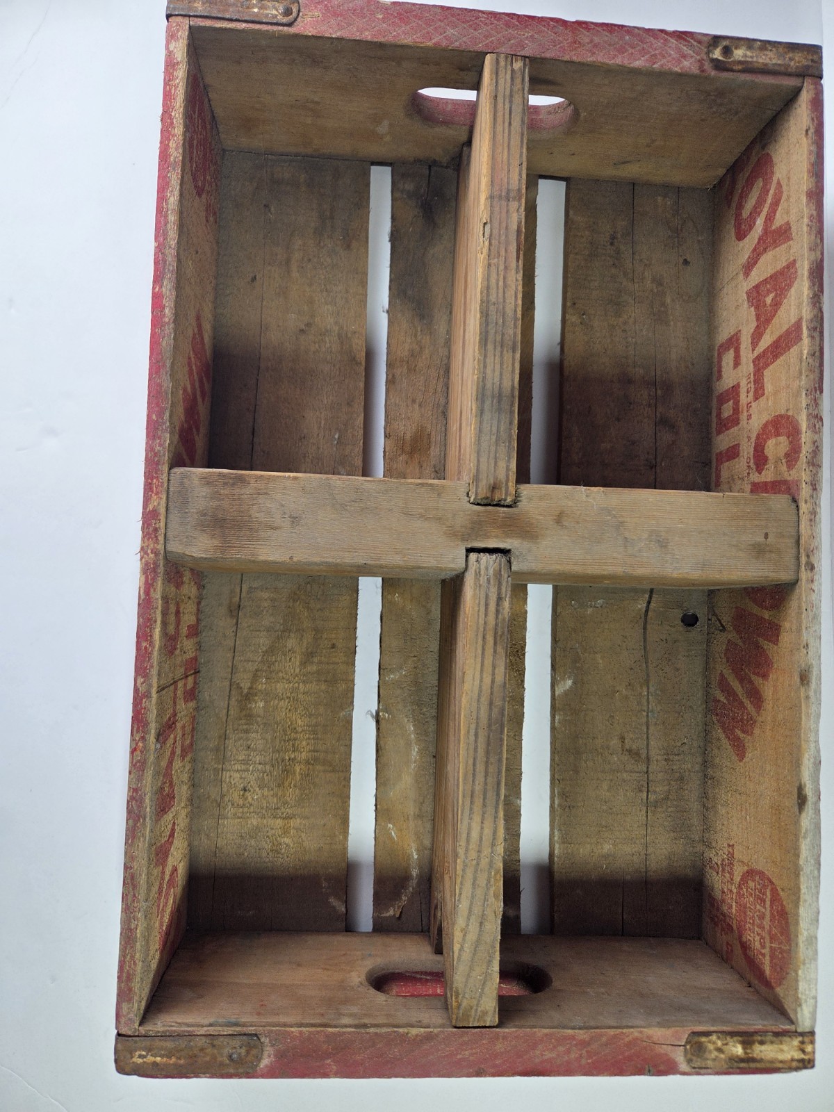 Vintage Royal Crown Cola Wooden Crate – Temple Texas – Original RC Soda Case
