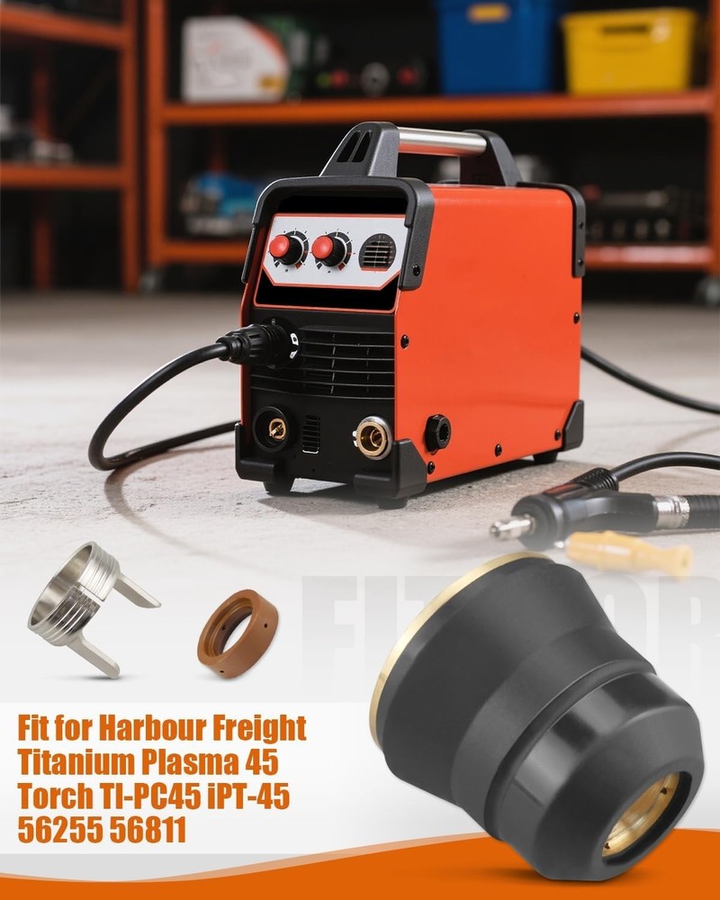 High-Performance Titanium Plasma Tip Kit - Fits TI-PC45 & TI-PC65 Torch Models