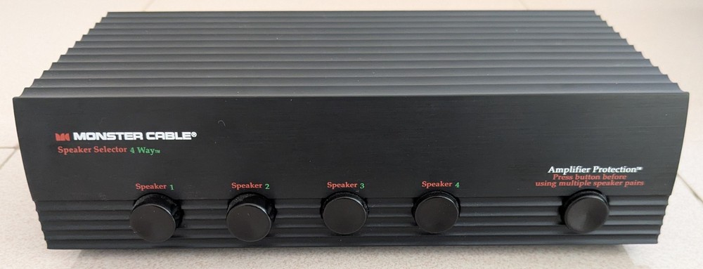 Monster Cable Speaker Selector 4way