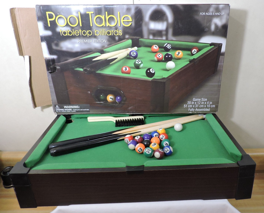 Mini Table Top Pool Table Game  Mini Pool Billiard Table Missing Triangle