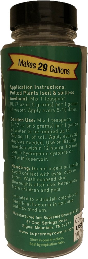Soil Blast 5oz Concentrate by Supreme Growers Trichoderma Bacillus Nutrient