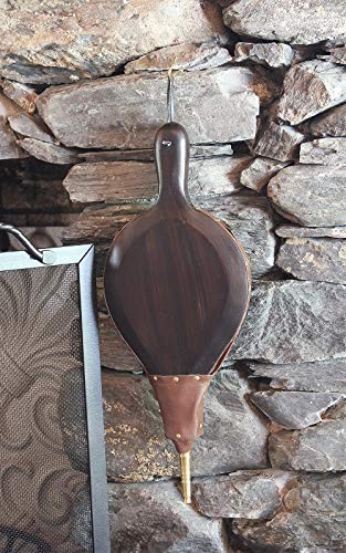 Minuteman Shaker Fireplace Bellow Brown Brass