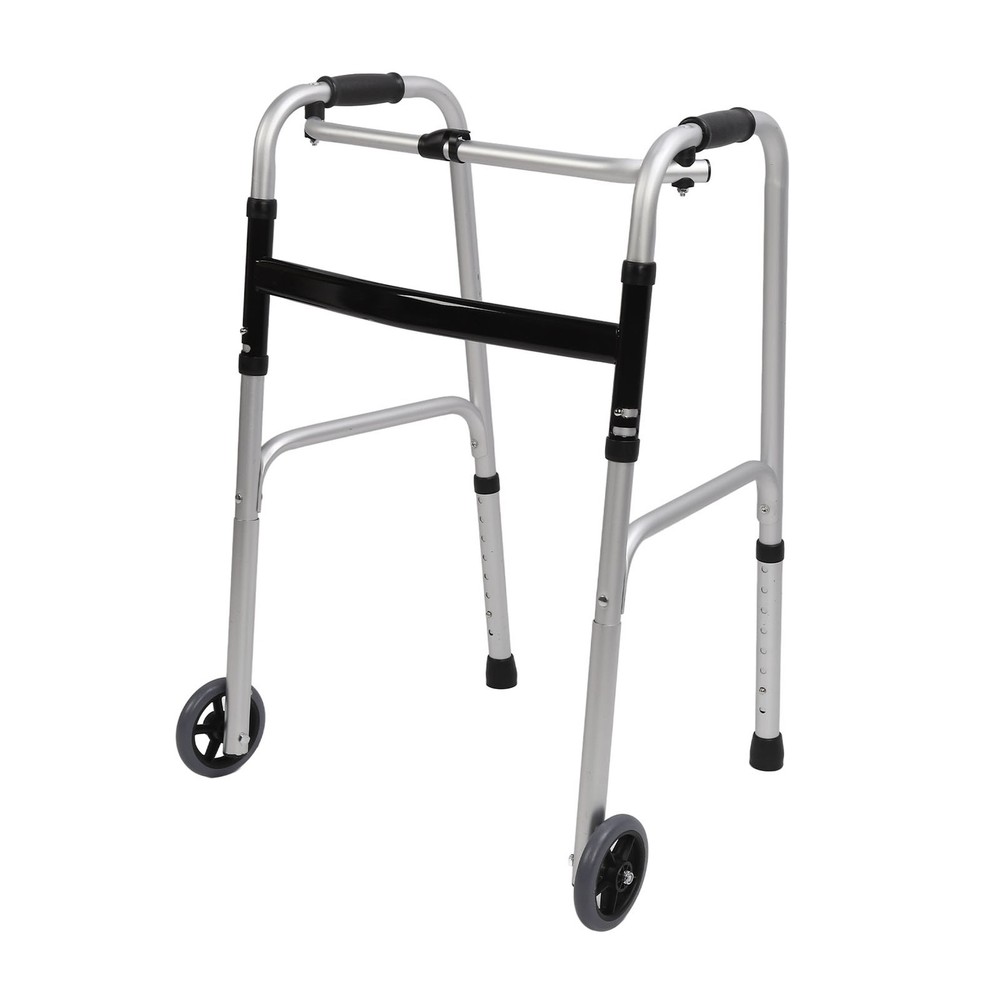 2Pcs Adjustable Walker Wheels For Elderly Mobility Aid Accessories
