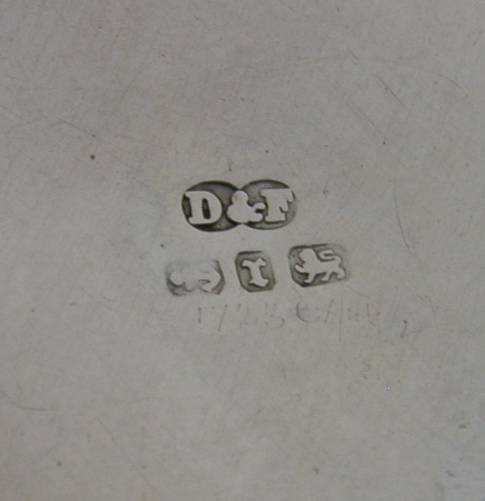 BEAUTIFUL VICTORIAN SOLID STERLING SILVER DIAMOND SHAPE BOX 1891 ANTIQUE