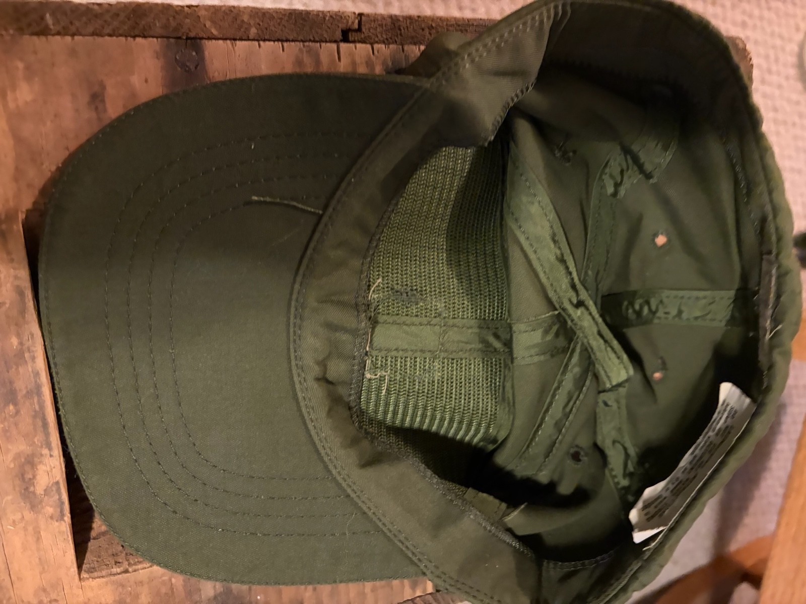 Vintage US Army USAF 8-1523-CF Field Hat Military Cap ACE MFG USA Made 7 1/4