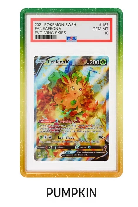 GradedGuard Trick Or Treat Pumpkin PSA Graded Card Protector (Corrected)