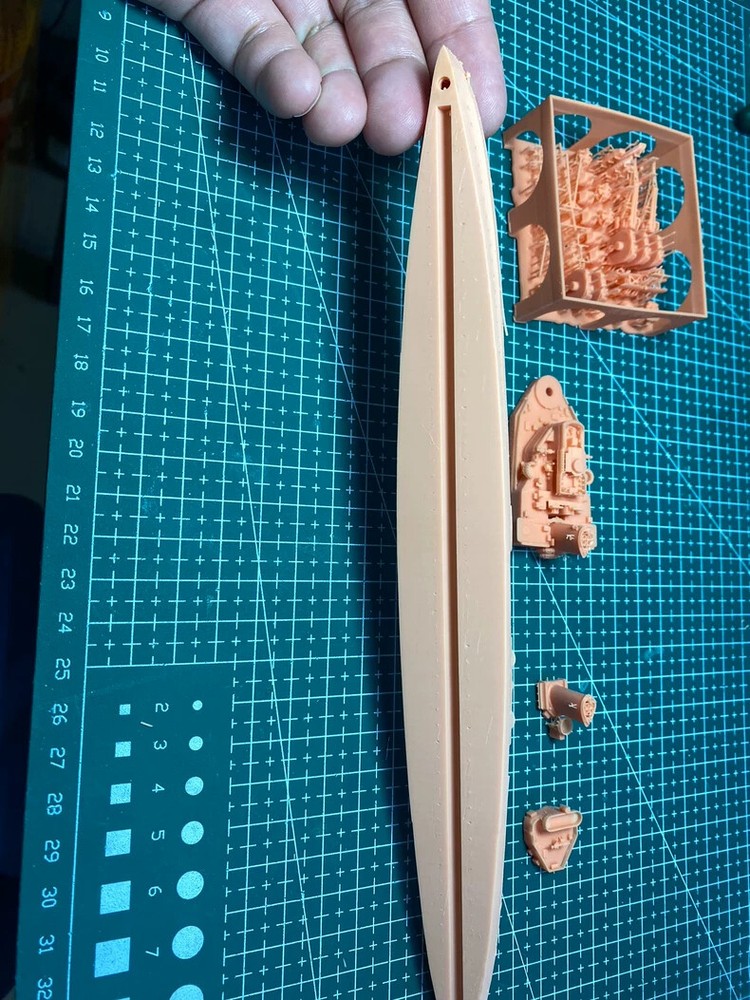 3D Printed 1/700 British Southampton-classcruiser Unpainted Model Kit
