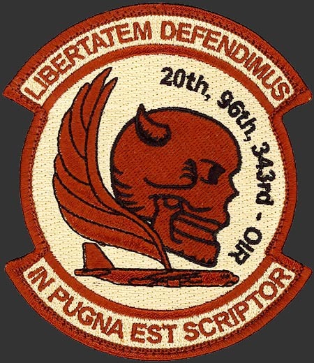 USAF 2nd OPERATIONS GRP & 917th OPERATIONS GRP.-OPERATION INHERENT RESOLVE PATCH